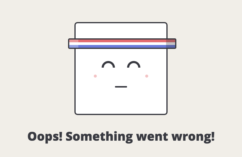 404 Page Based On A Dribbble Shot
