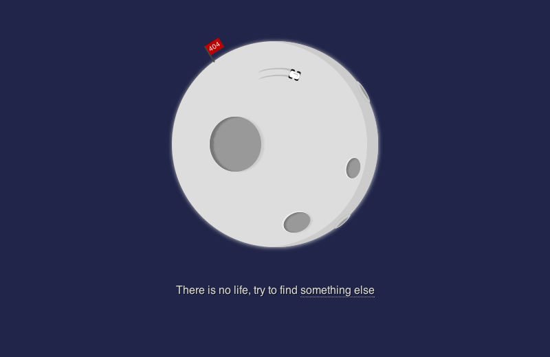 Moon Illustration - 404 Error