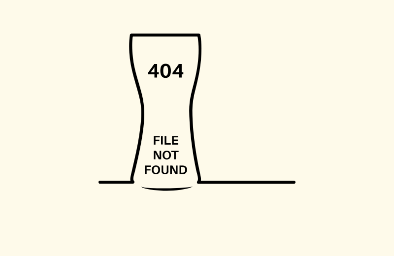 Beer Bottle 404 Error