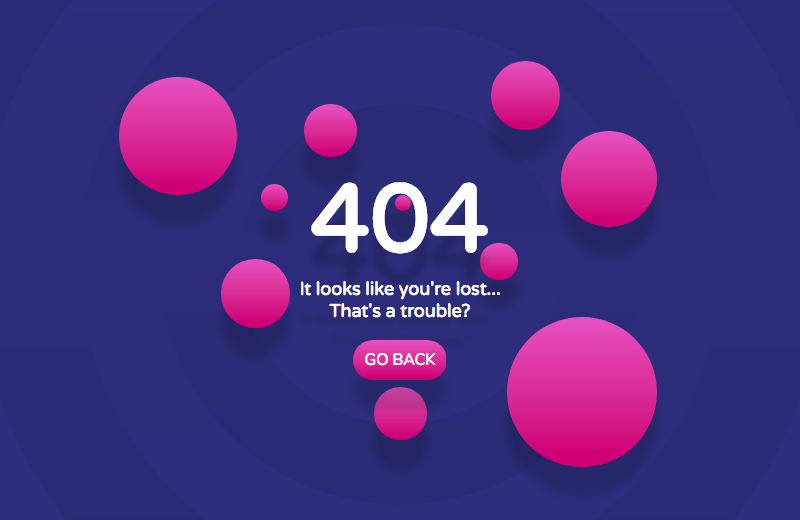 Bubbley 404 Page