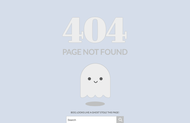 Ghost 404 Page