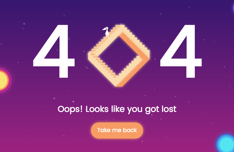 Error 404 with pure CSS: Monument Valley Inspiration