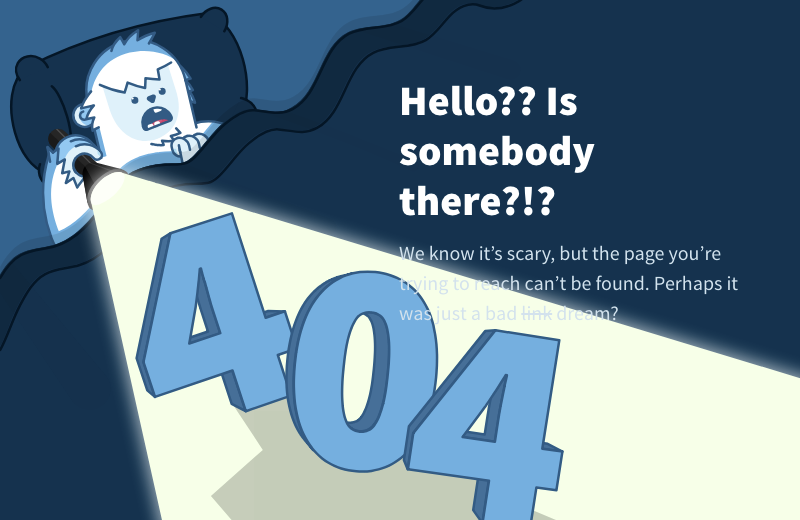 Yeti 404 Page